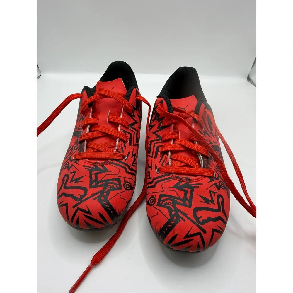 Puma Ultra Play Pulisic Youth Soccer Cleats Red Black Graphic 107500-01 Size 13Y